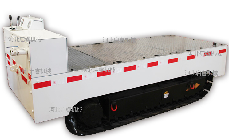 煤礦巷道運輸，用氣動履帶式平板車